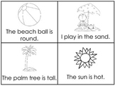 Summer Early Emergent Reader Reading Activity Cards.