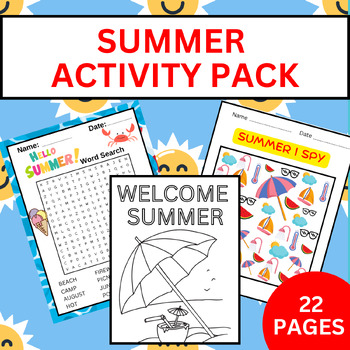Summer Early Finisher Activity and Game Bundle | End of Year Activities