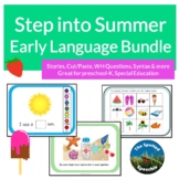 Summer Early Language Bundle: Speech Therapy, Distance Lea