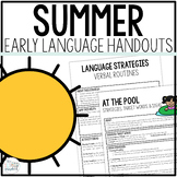 Summer Early Language Handouts for Early Intervention - Pa