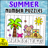 Summer Editable Sequence Number Puzzles, May Ordering Numb