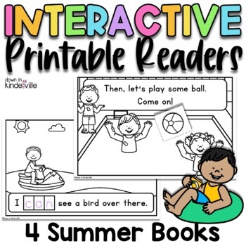 Preview of Summer Emergent Readers Printable Edition! Summer School Books