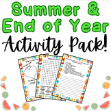 Summer & End of Year Activity Pack!