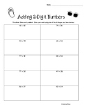 Summer / End of Year Adding and Subtracting 2-Digit Number