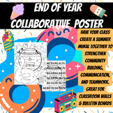 Summer End of Year Collaborative Mural Poster