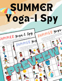 Summer End of Year I-Spy Yoga, OT, PT, Movement, Exercise,