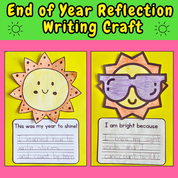 Preview of Summer End of Year Writing Project What I Learned May June EOY Craft Activity