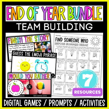 Preview of End of the Year Summer Activities and Games Bundle