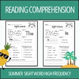 Summer, End of the Year High Frequency Sight Words - Set 2