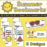 Summer | End of the Year | Printable Bookmarks or Gift Tag