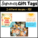 Summer End of the Year Teacher Gift Tags