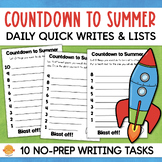 End of the Year 10 Day Countdown to Summer Quick Write Pro