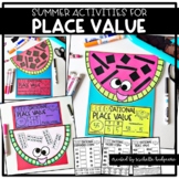 Summer End of the year activities Math Review Place Value 