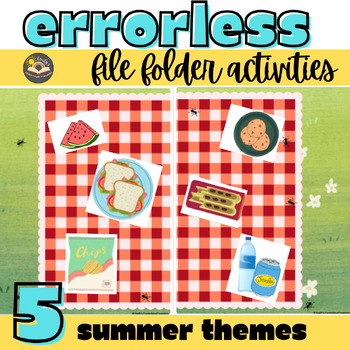 Preview of Summer (ESY) Errorless File Folder Activities