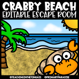 Summer Escape Room EDITABLE Math & ELA Activities