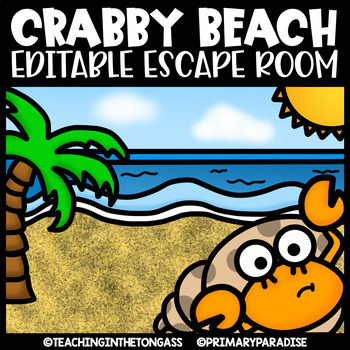 Summer Escape to the Beach ELA Escape Room | End of Year Review | Test Prep