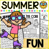 Summer NO PREP FUN Worksheets & Activities for K-2