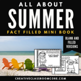 Summer Facts Mini Book | Primary Writing Practice | Summer