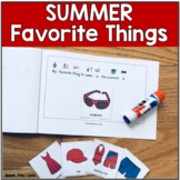 Summer Speech Therapy Activity with Visuals - ESY Ice Brea