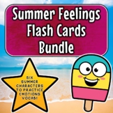 Summer Feelings Flashcards Bundle - Summer Emotions for ES