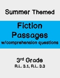 Summer Fiction Passages, Third Grade, Realistic Fiction, C