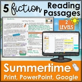 Summer Fiction Reading Comprehension Passages