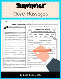 Summer Fill in the blank-Cloze Massages Kindergarden-2nd G