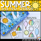 Summer Find the Shapes - Summer Math Activities - Preschoo