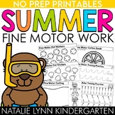 Summer Fine Motor Activities NO PREP Tracing Cutting Dab D