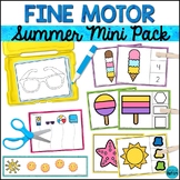 Summer Fine Motor Skills Tracing Cutting & Clip Cards Acti