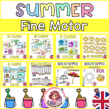 Preview of Summer Fine Motor. May. June. Activities.