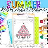 Summer Fine Motor Paint Dot Markers for Preschool and Kind