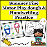 Summer Fine Motor Play Dough and Handwriting Practice