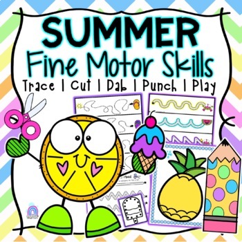 Preview of Summer Fine Motor Skills Pack