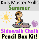 Summer Fine Motor Skills - Sidewalk Chalk Activities