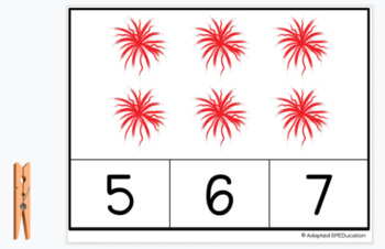 Preview of Summer - Fireworks - Counting Sets 1-30 - Google slide activities