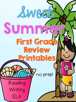 summer first grade review printables by emilys elementary resources