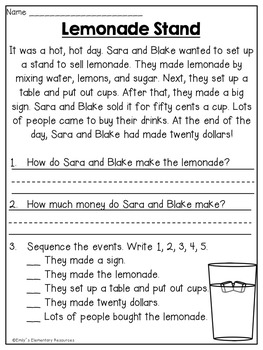 summer first grade review printables by emilys elementary