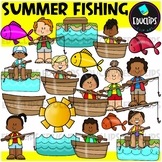 Summer Fishing Clip Art Set {Educlips Clipart}