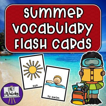 Summer Flashcards by Emily Valeika | Teachers Pay Teachers