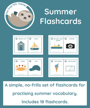 Summer Flashcards by Red Panda Resources | TPT