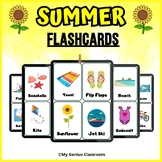 Summer Flashcards for Special Education - Cards and Game, 