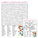 Summer Flowers Word Search