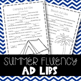 Summer Fluency Enhancing Ad-Libs (Stuttering Therapy)