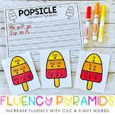 Summer Fluency Pyramids - Sentence Pyramids - Reading Inte