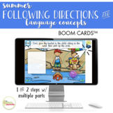Summer Following Directions & Basic Concepts Boom Cards™
