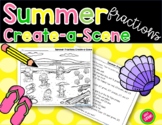 Summer Fractions Create-a-Scene (Use fractions to make a p