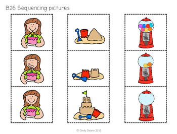 Summer Freebie 4 B26 Sequencing 3 Step Pictures By The Deane S List