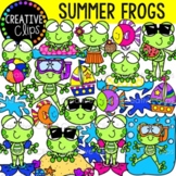Summer Frog Clipart {Summer Clipart}