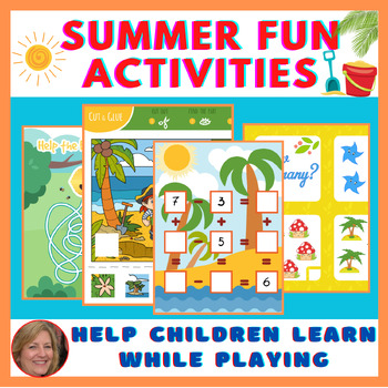 Preview of Summer Fun Activities- Learn and Play Activities Packets